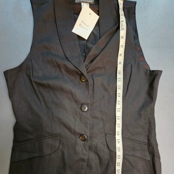 Vintage Style Exchange Black Vest - Picture 4 of 4